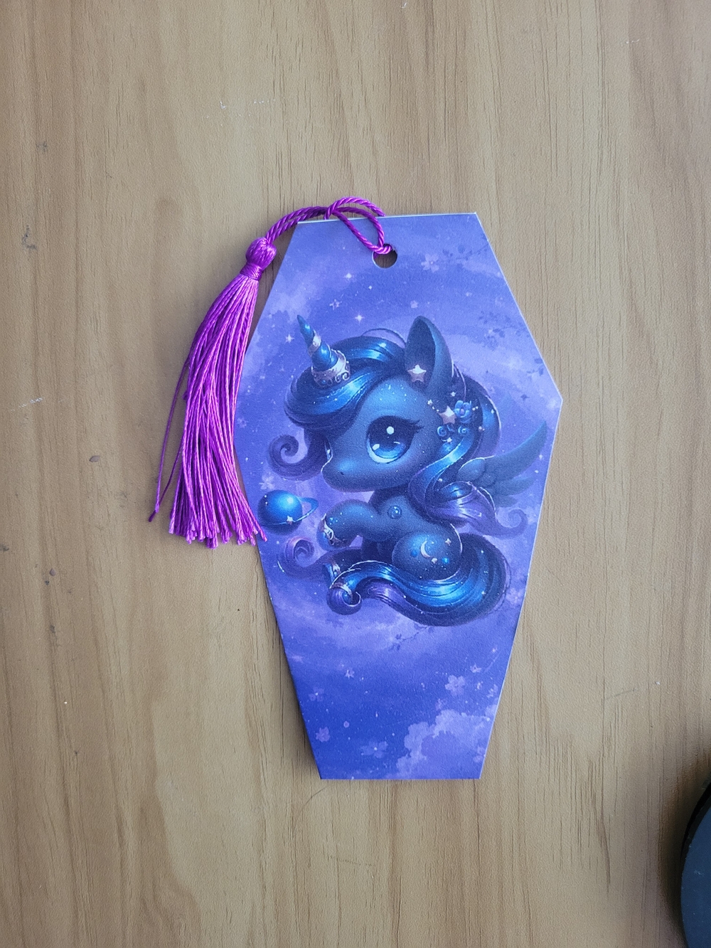 🖤NEW🖤 Purple Unicorn Tassel Hanging Bookmark